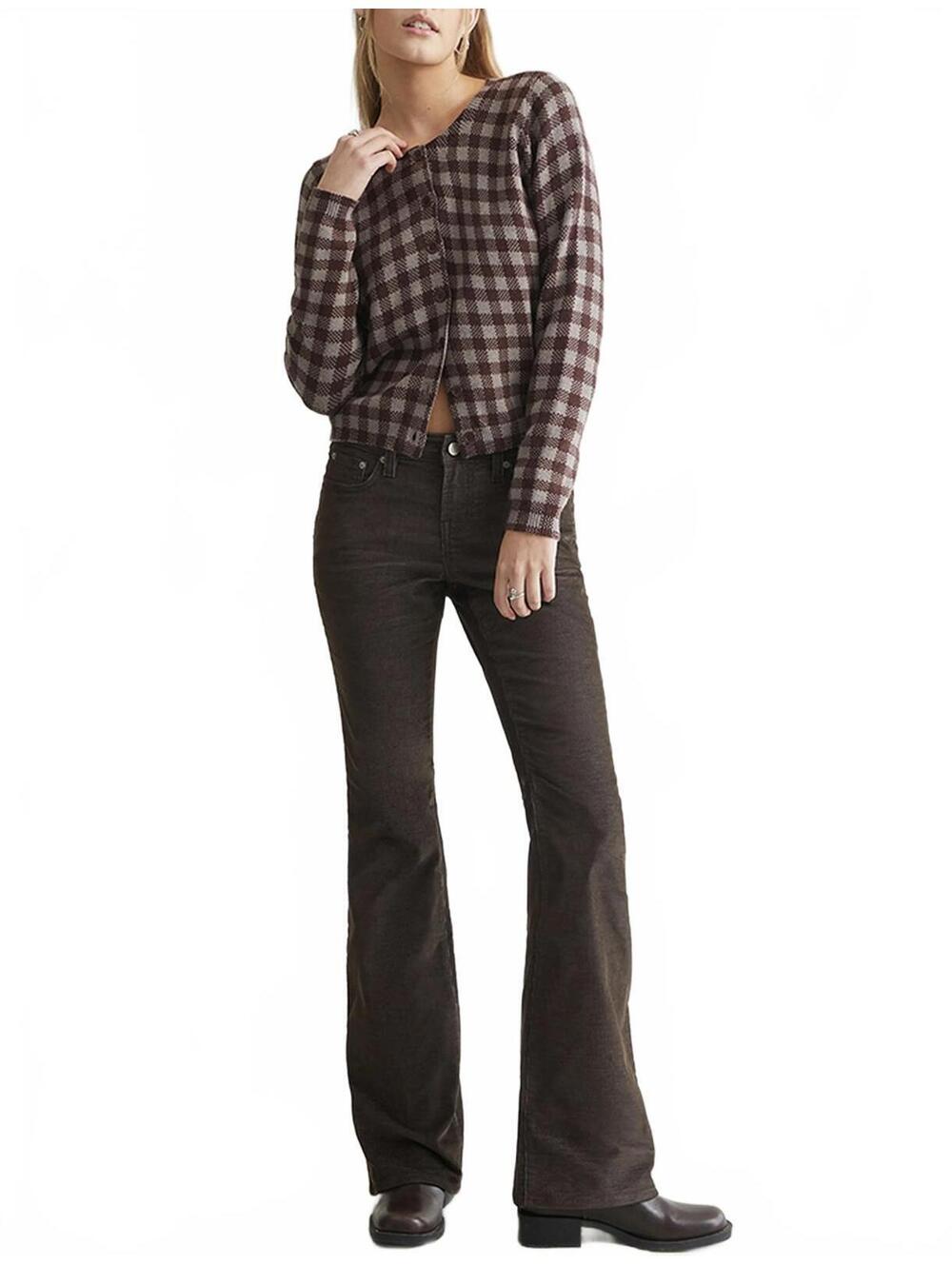 Pacsun Jade Low Rise Bootcut Jeans Stretch Corduroy Brown NWT Faena Size 34